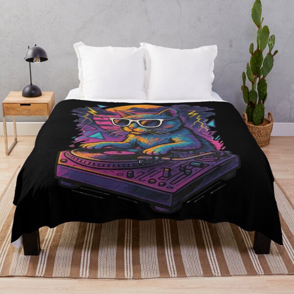 Item preview, Cool Deejay House Cat Retro designed and sold by TomFrontierArt.