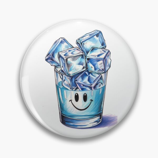 Artikelvorschau, Glas mit Eiswürfeln entworfen und verkauft von PinkiPop Studio.