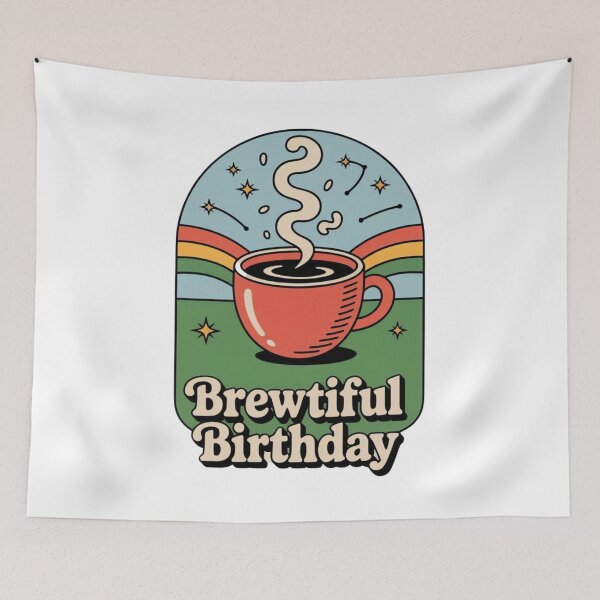 Item preview, BREWtiful Birthday – Whimsical Tarot-Inspired Coffee Card Design designed and sold by ARTReMi.