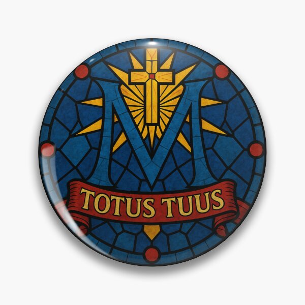 Item preview, Totus Tuus – Colorful Marian Stained-Glass designed and sold by ApologeticaCatolica.org.