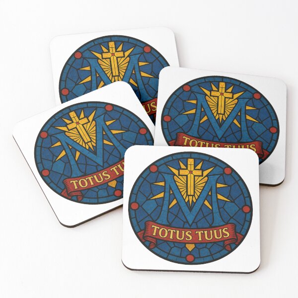 Item preview, Totus Tuus – Colorful Marian Stained-Glass designed and sold by ApologeticaCatolica.org.