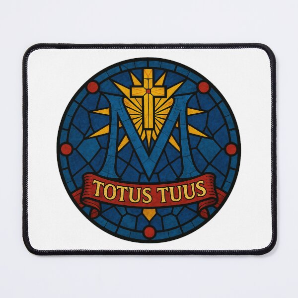 Item preview, Totus Tuus – Colorful Marian Stained-Glass designed and sold by ApologeticaCatolica.org.