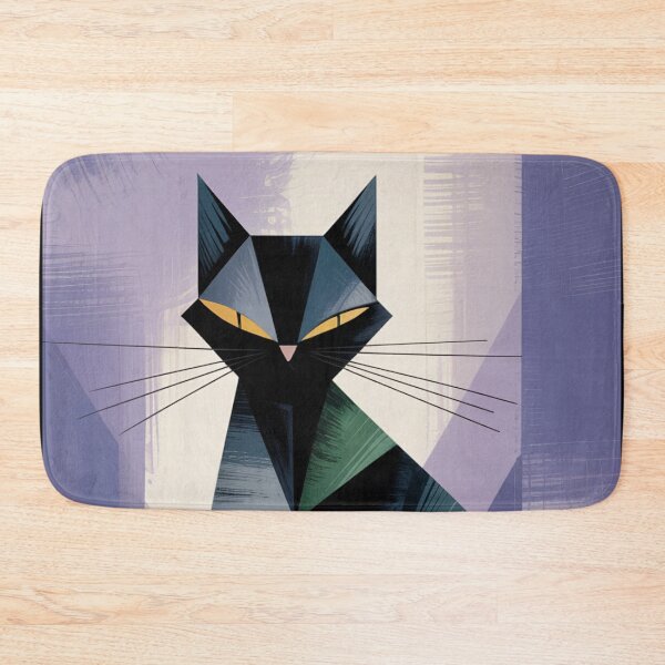 Item preview, Geometric Feline Abstract Cat designed and sold by ShadowAndSlate.