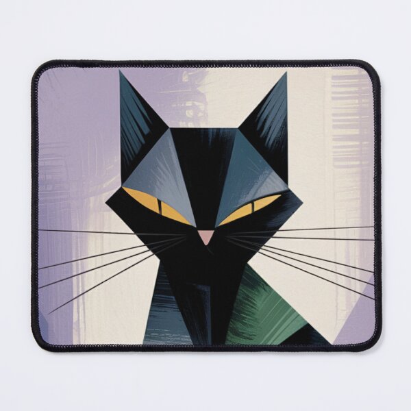Item preview, Geometric Feline Abstract Cat designed and sold by ShadowAndSlate.