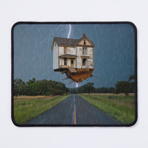 Item preview, floating house in thunderstorm designed and sold by psychoshadow.