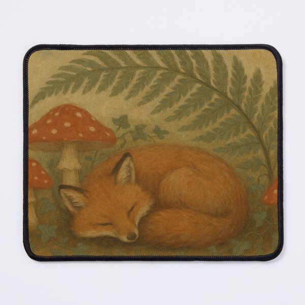 Item preview, Sleepy Forest Fox – Naturecore Vintage Storybook designed and sold by MossReverie.
