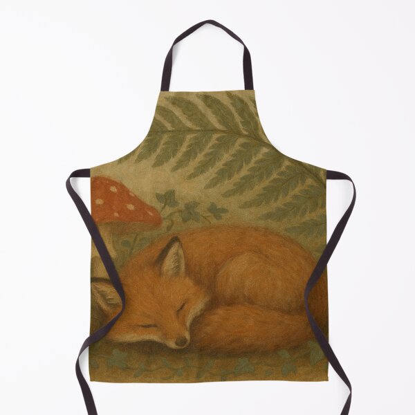 Item preview, Sleepy Forest Fox – Naturecore Vintage Storybook designed and sold by MossReverie.