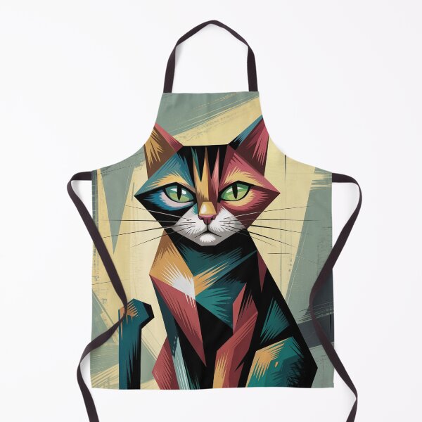 Item preview, Vivid Geometric Feline designed and sold by ShadowAndSlate.