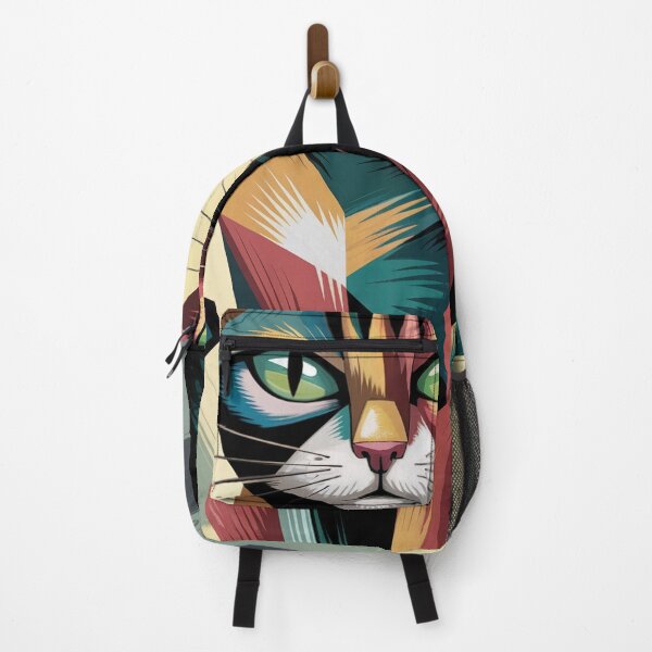 Item preview, Vivid Geometric Feline designed and sold by ShadowAndSlate.