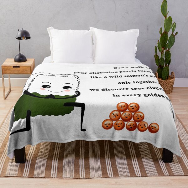 Item preview, Kawaii Art Rice Roll & Ikura Love Poem  designed and sold by daphsam.