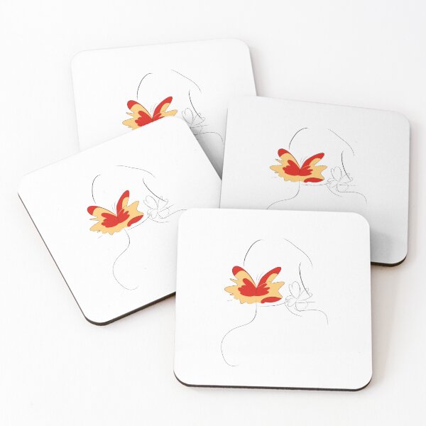 Item preview, Woman with red butterfly designed and sold by elainereginavaz.