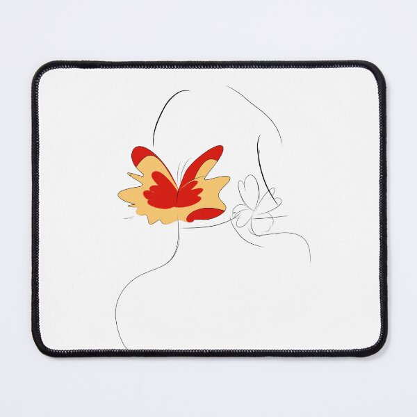 Item preview, Woman with red butterfly designed and sold by elainereginavaz.