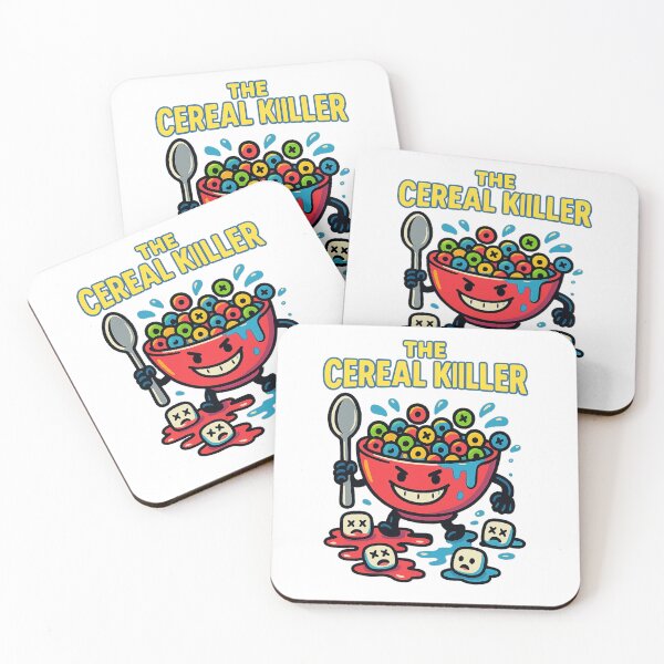 Item preview, The Cereal Killer – Funny Breakfast Art designed and sold by Smillyy Thread.