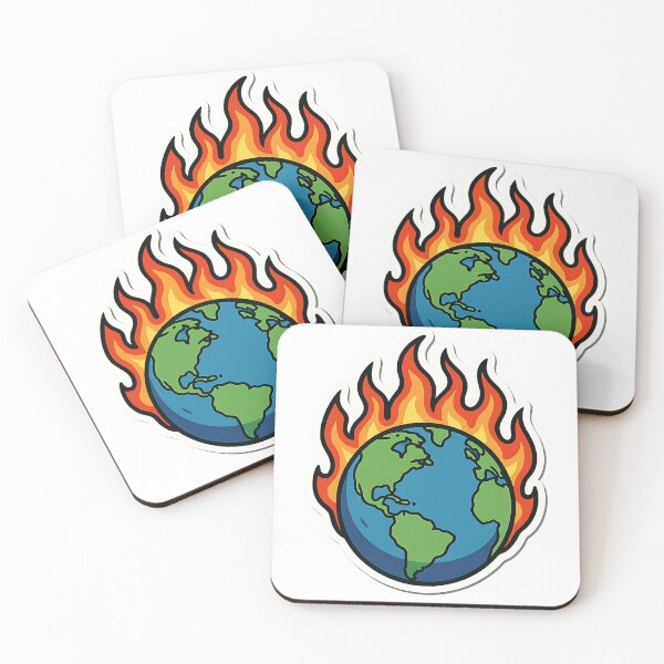 Item preview, Planet Earth on Fire designed and sold by Anime and 90s Style.