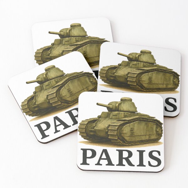 Item preview, Paris Battle Tank – Vintage Power & French Defense designed and sold by VoidBloom Studio.