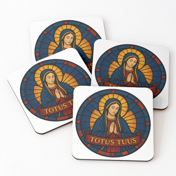Item preview, Totus Tuus – Marian Stained Glass designed and sold by ApologeticaCatolica.org.