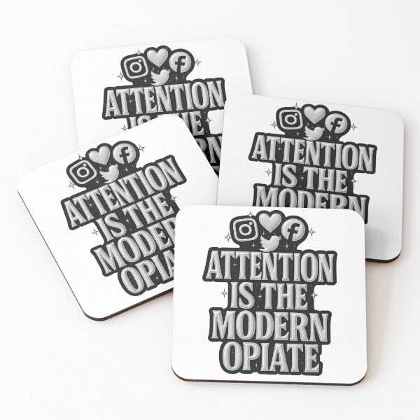 Item preview, Attention Modern Opiate Social Media designed and sold by TheoVerse.