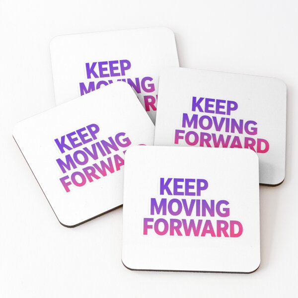 Item preview, Keep moving forward colourful typography design designed and sold by Motivated Sensei.