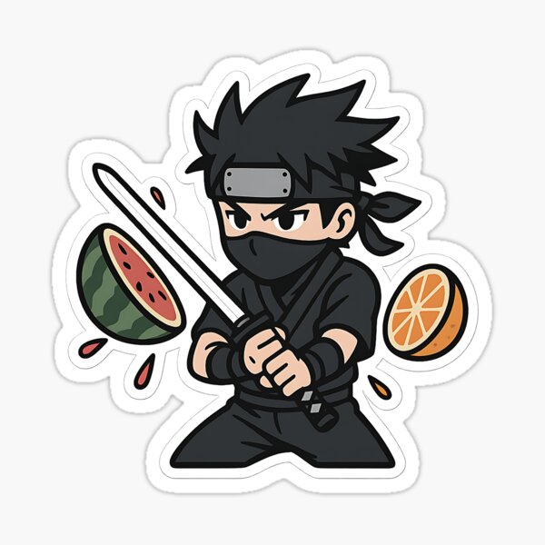 Aperçu de l'œuvre Trancheuse à fruits Ninja créée et vendue par Anime and 90s Style.