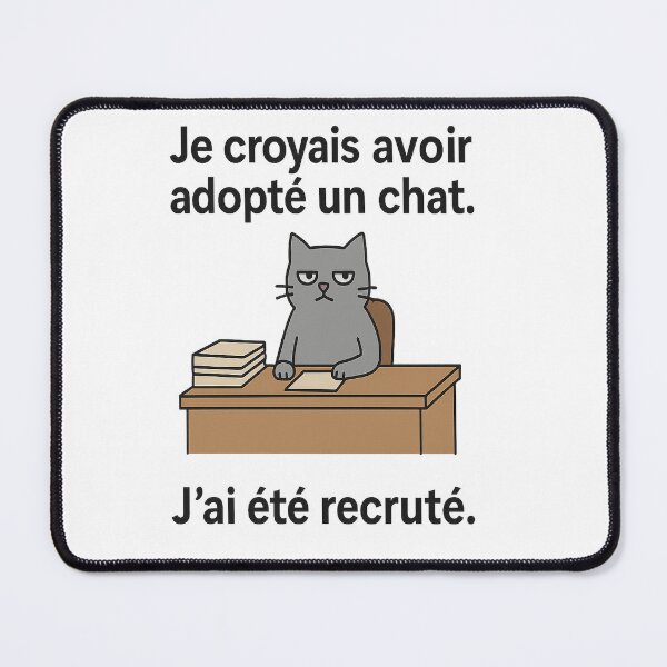 Item preview, Recruiter Cat Mug - “I’ve Been Hired” - Sarcastic Feline Humor designed and sold by MyGraphixCraft.
