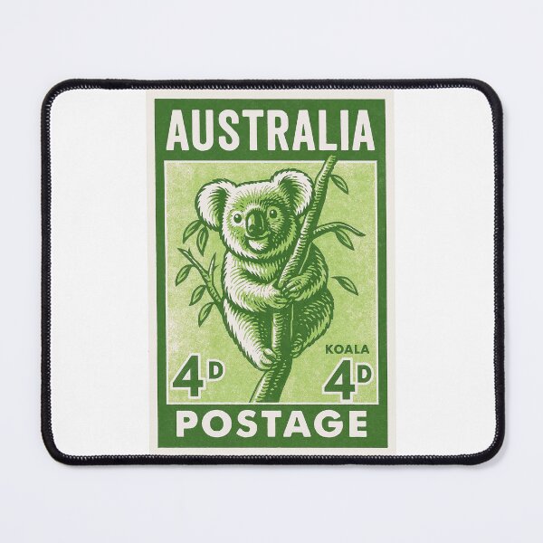 Item preview, Australia Koala Stylized Postage Stamp designed and sold by retrographics.