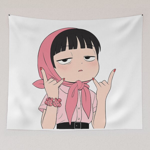 Item preview, Pink Headband Girl: Playful Pose designed and sold by MOONE FLOWER.