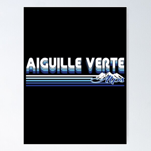 Item preview, Aiguille Verte – Majesty of the French Alps designed and sold by RetroMaritalArt.