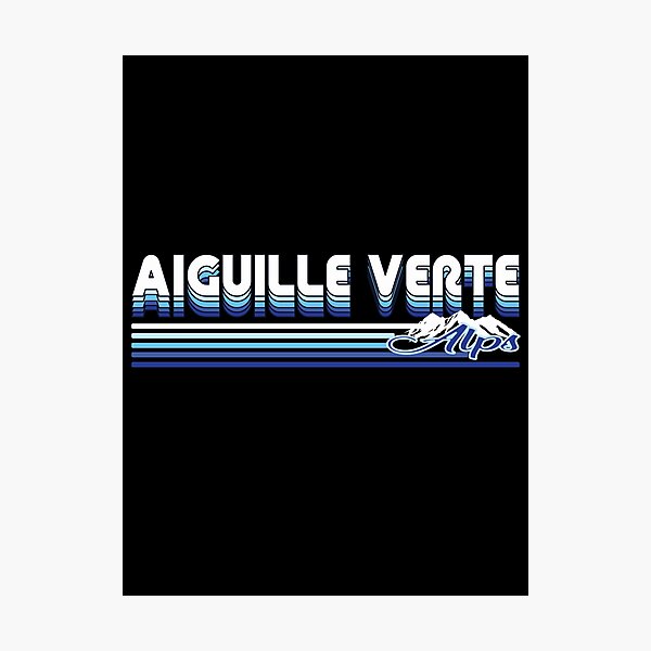 Item preview, Aiguille Verte – Majesty of the French Alps designed and sold by RetroMaritalArt.