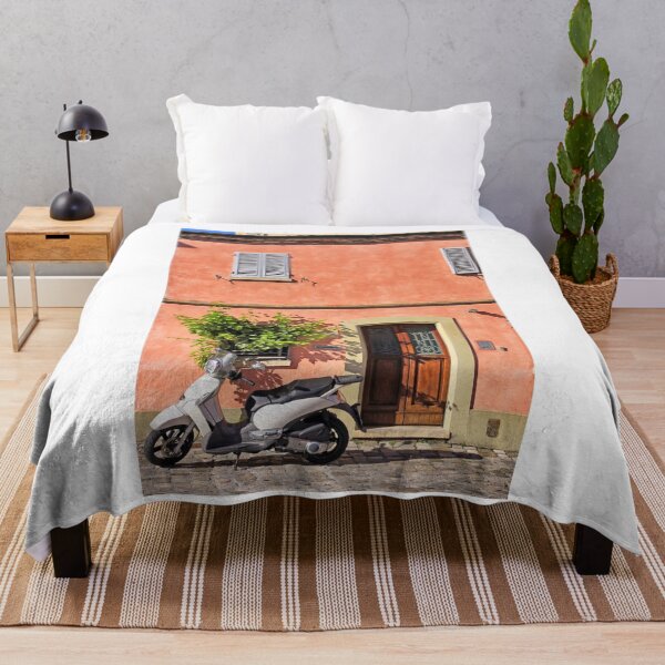 Item preview, Scooter in front of old house in Rimini, Italy designed and sold by goceris.