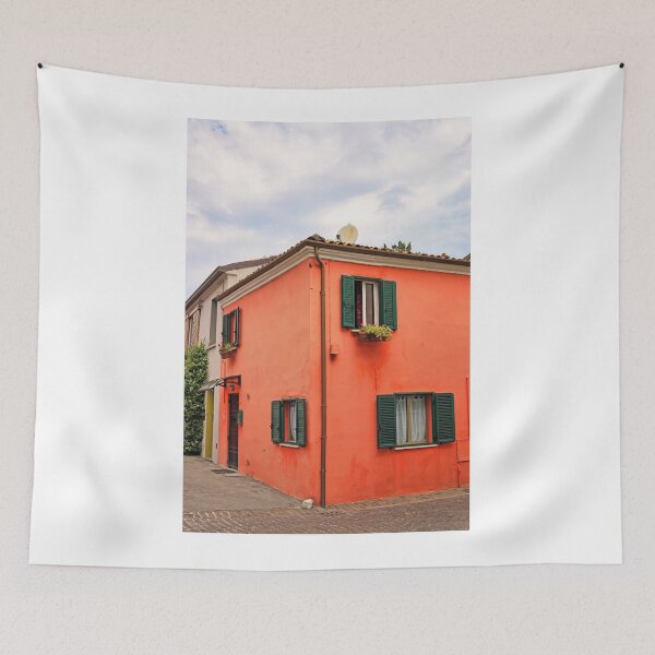 Item preview, Old red house in Rimini, Italy designed and sold by goceris.