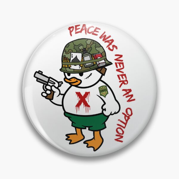 Item preview, Peace Was Never an Option Sticker - Armed Bird in Tactical Gear Decal, Funny Military Style, Art designed and sold by Walmarval ⭐⭐⭐⭐⭐.