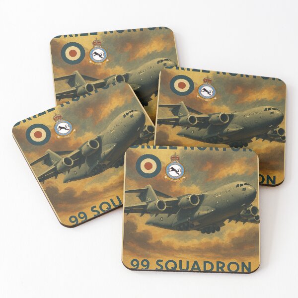 Artikelvorschau, 99 Squadron RAF Vintage Poster entworfen und verkauft von Airpower Art.