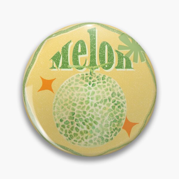 Item preview, Retro Mellon Fruit Sticker Label designed and sold by Wordsmith-Wear.