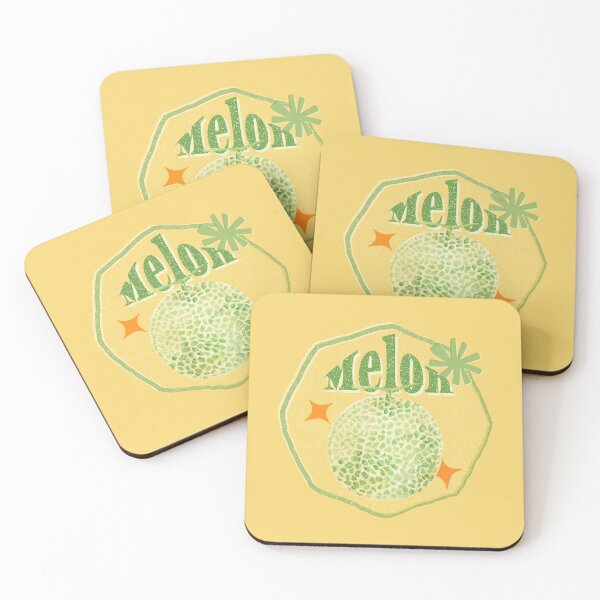 Item preview, Retro Mellon Fruit Sticker Label designed and sold by Wordsmith-Wear.
