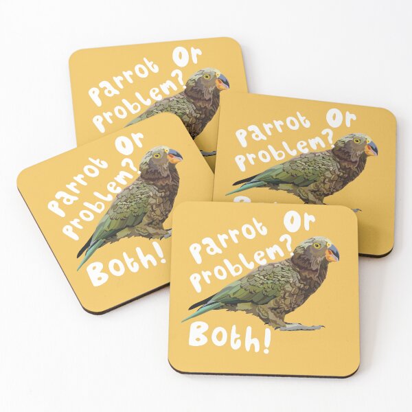 Item preview, K is for Kea,Kea – Intelligent Alpine Parrot of New Zealand Illustration designed and sold by PrettylittlepastelUk.