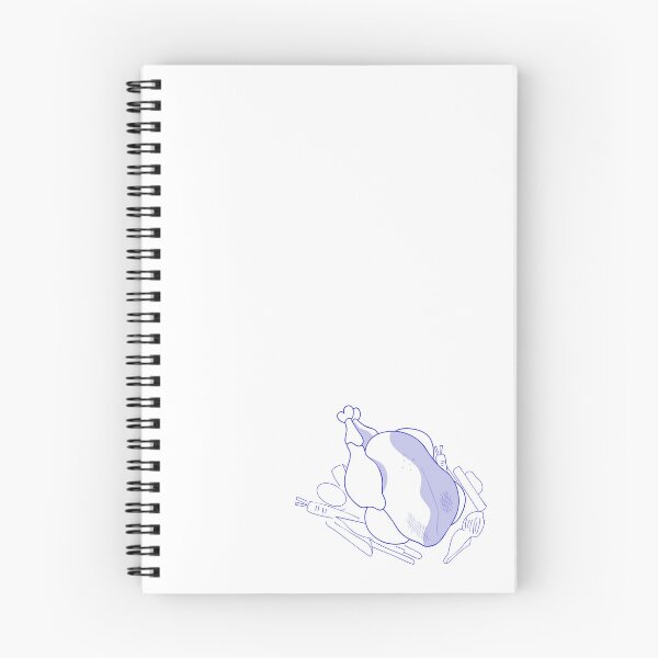 Item preview, Minimalist Roast Chicken, Blue Wireframe Illustration designed and sold by Mouyouu.
