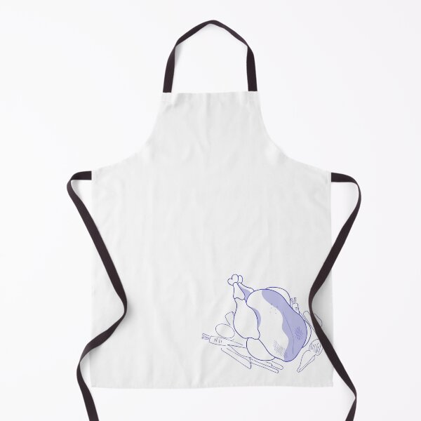 Item preview, Minimalist Roast Chicken, Blue Wireframe Illustration designed and sold by Mouyouu.
