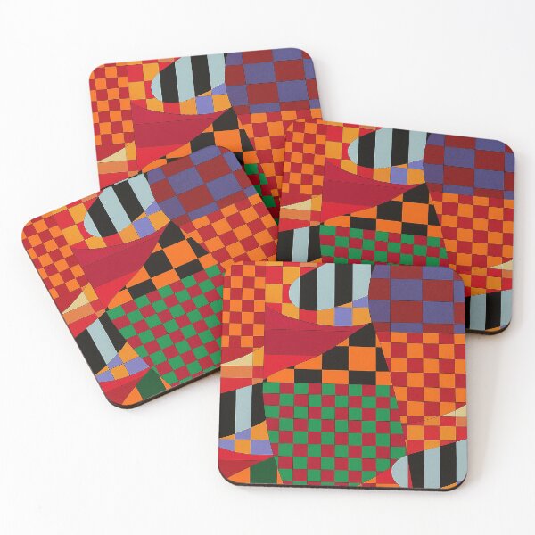 Item preview, Bold Geometric Checkered Abstract Pattern	 designed and sold by weirdfishes123.