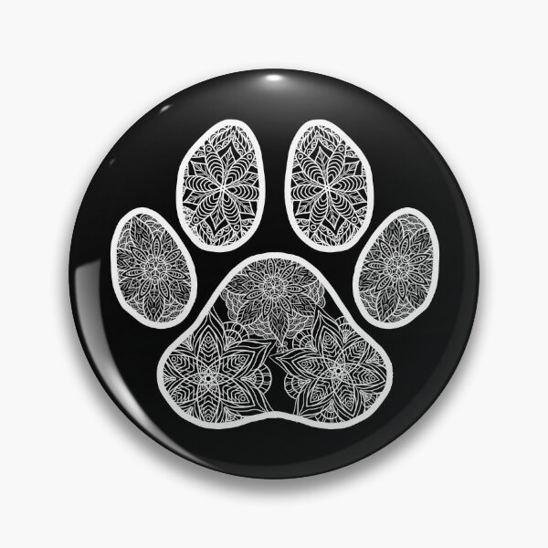 Aperçu de l'œuvre Empreinte de patte blanche Mandala créée et vendue par Ahenix.