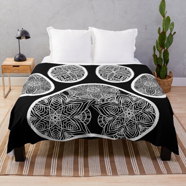 Item preview, White Pawprint Mandala designed and sold by Ahenix.