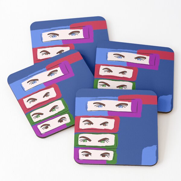 Item preview, Brown and blue eyes with colored background designed and sold by elainereginavaz.