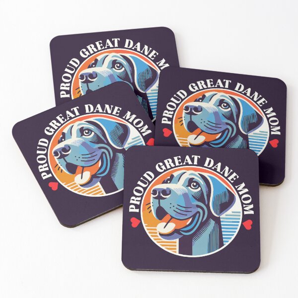 Item preview, Proud Great Dane Mom – King-Size Color Pop Badge designed and sold by Victor Shadehorn.