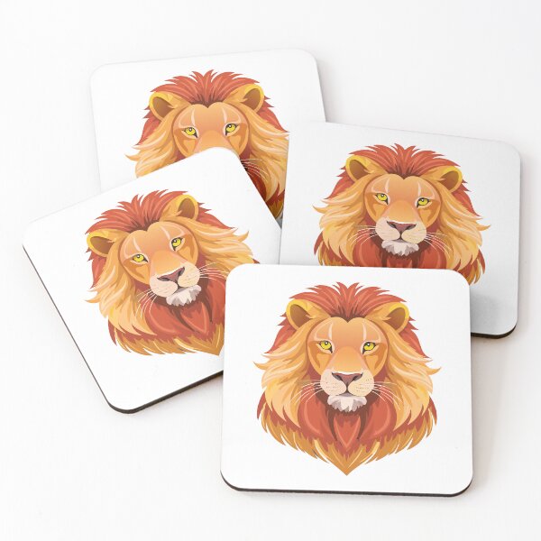 Item preview, Portrait lion head front view, (Panthera leo) designed and sold by Danler.