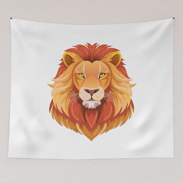 Item preview, Portrait lion head front view, (Panthera leo) designed and sold by Danler.