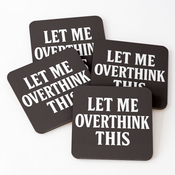 Item preview, Let Me Overthink This – Funny Minimalist Vintage Text Design designed and sold by Tadeusz1.