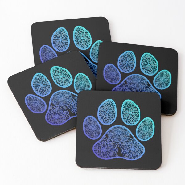 Item preview, Blue Pawprint Mandala designed and sold by Ahenix.