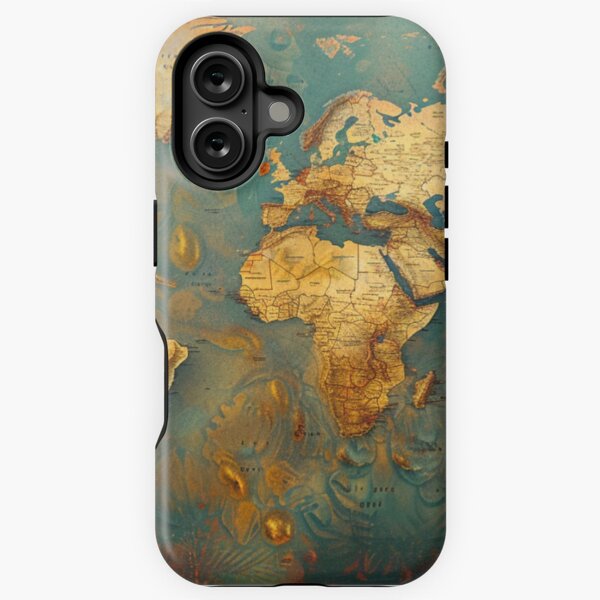 Item preview, Vintage Floral World Map – AI Art designed and sold by simmebest.