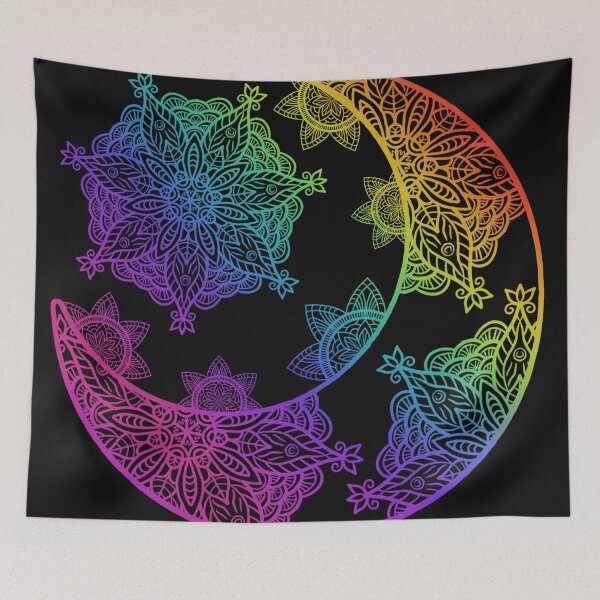 Item preview, Rainbow Moon Mandala designed and sold by Ahenix.