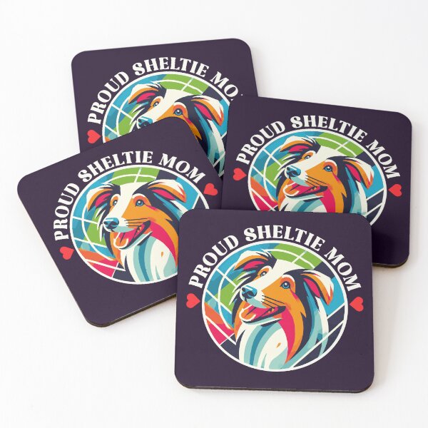 Item preview, Proud Sheltie Mom – Rainbow Rally Badge designed and sold by Victor Shadehorn.