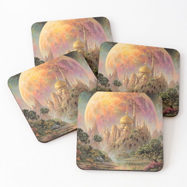 Item preview, Desert Palace Under Orange Moon designed and sold by bloorose.